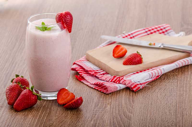 Aardbeien smoothie